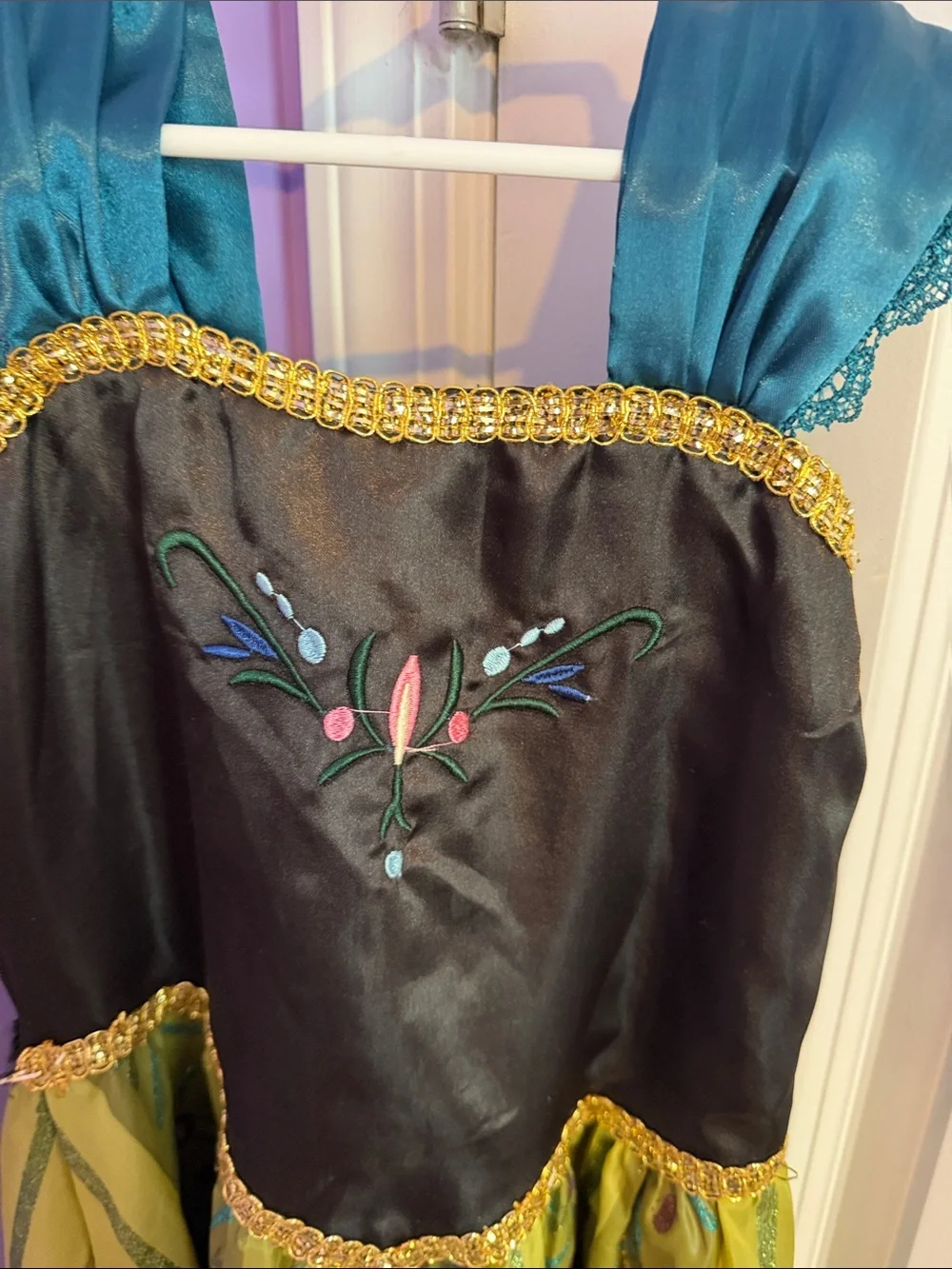 Kids Green and Teal Princess Theater Costume Dress